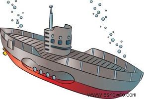 Cómo dibujar submarinos en 6 pasos 