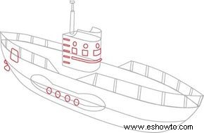 Cómo dibujar submarinos en 6 pasos 