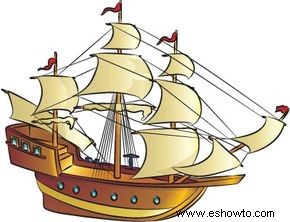 Cómo dibujar barcos piratas en 9 pasos 