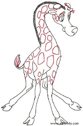 Cómo dibujar una jirafa de dibujos animados en 5 pasos 