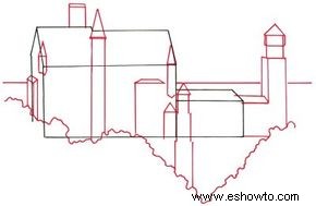 Cómo dibujar castillos en 5 pasos 