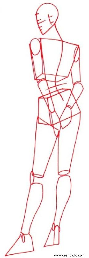 Cómo dibujar una mujer con un vestido de cóctel en 5 pasos 