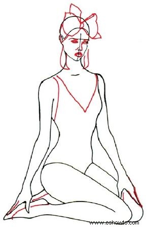 Cómo dibujar una mujer en traje de baño en 5 pasos 