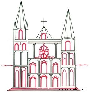 Cómo Dibujar Catedrales en 5 Pasos 