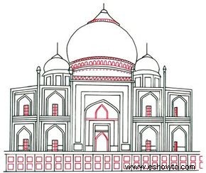 Cómo dibujar el Taj Mahal en 5 pasos 