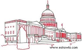 Cómo Dibujar el Capitolio de los Estados Unidos en 5 Pasos 