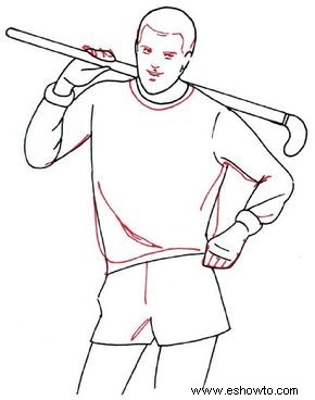 Cómo dibujar jugadores de hockey en 5 pasos 