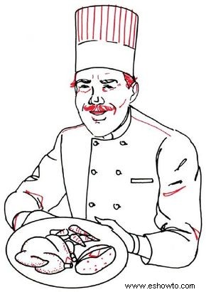 Cómo dibujar un chef en 5 pasos 