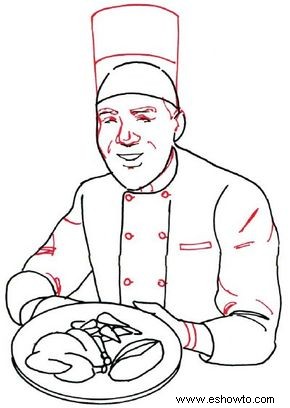 Cómo dibujar un chef en 5 pasos 