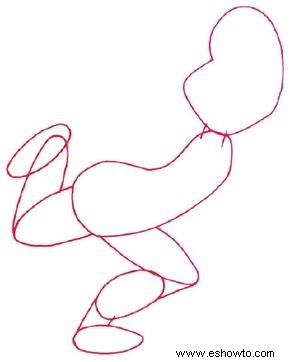 Cómo dibujar un patinador de dibujos animados en 5 pasos 