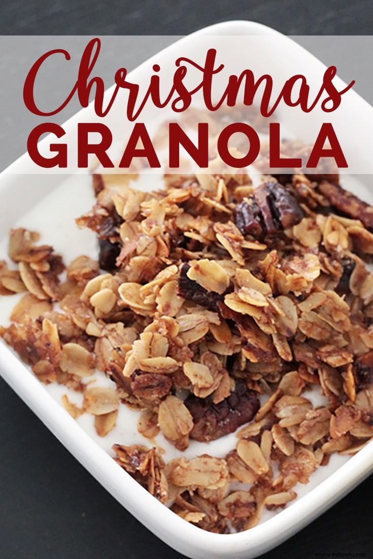 Receta de granola navideña 