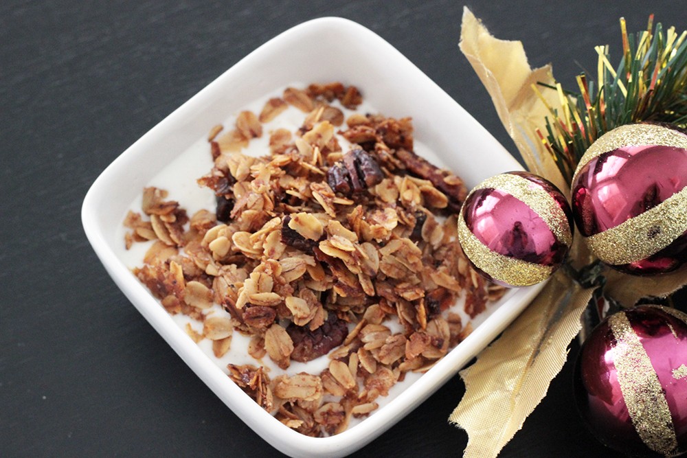 Receta de granola navideña 