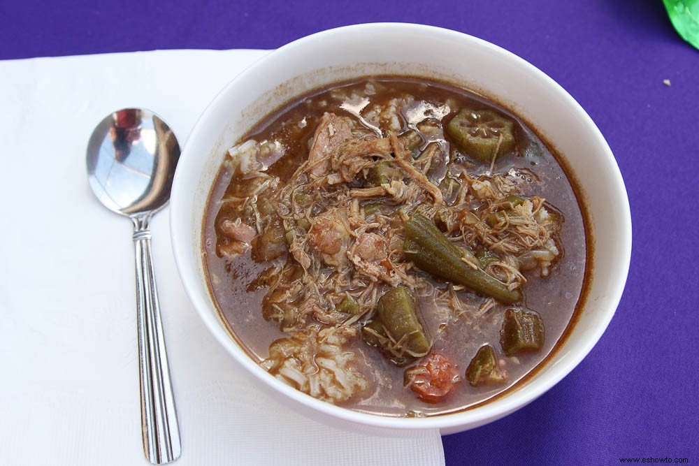 Receta Gumbo De Pollo Y Salchicha Andouille 