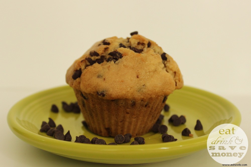 Muffins de chispas de chocolate sin lácteos 