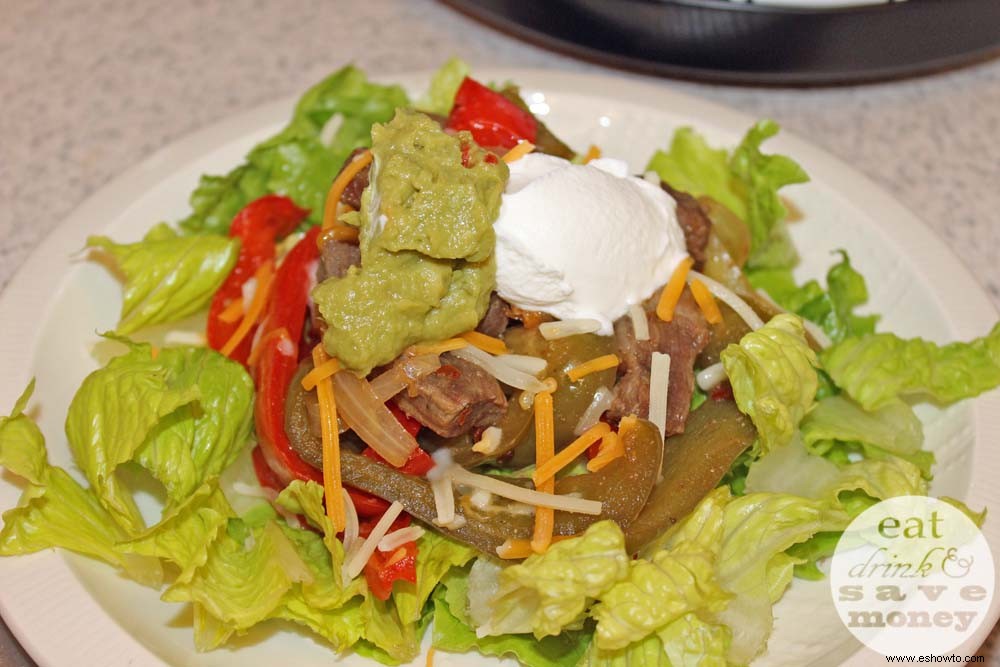 Ensaladas De Fajitas Crockpot 