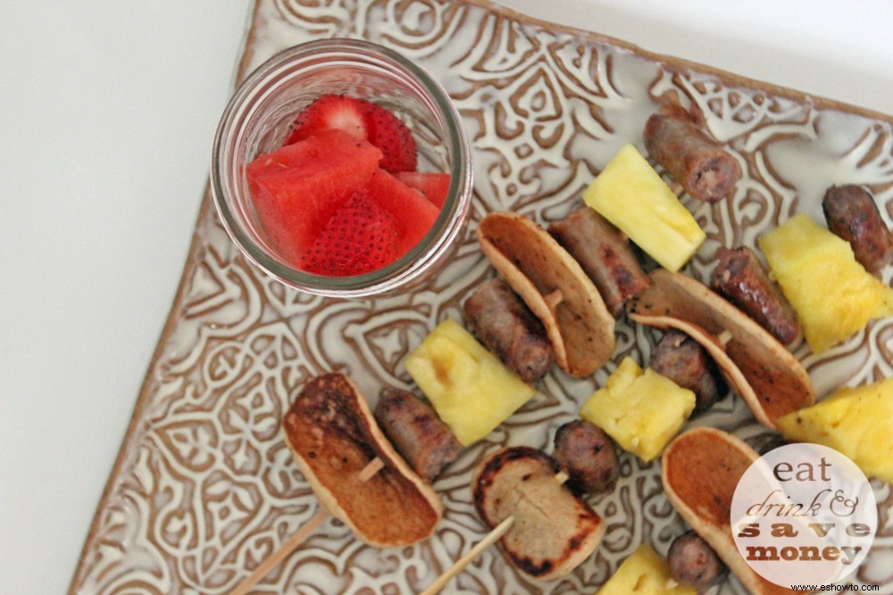 Brochetas de desayuno de regreso a la escuela 