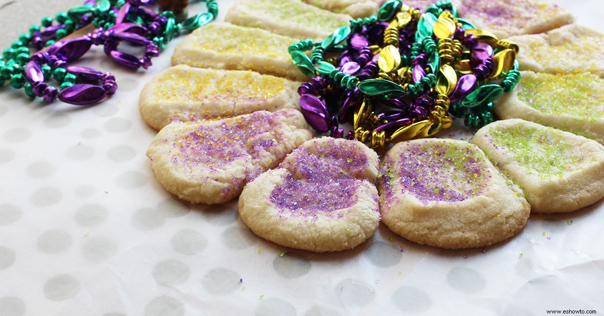 Galletas de Mardi Gras 