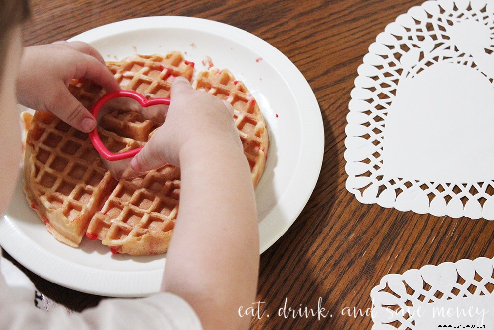 Receta del Día de San Valentín:Waffles en forma de corazón 