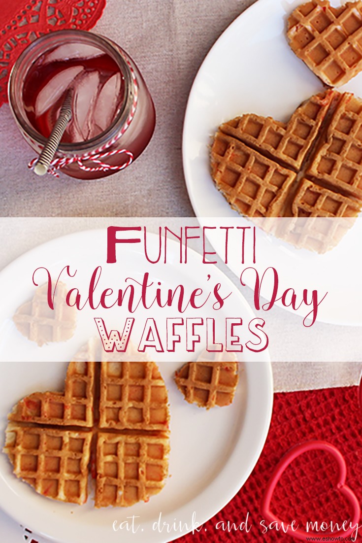 Receta del Día de San Valentín:Waffles en forma de corazón 