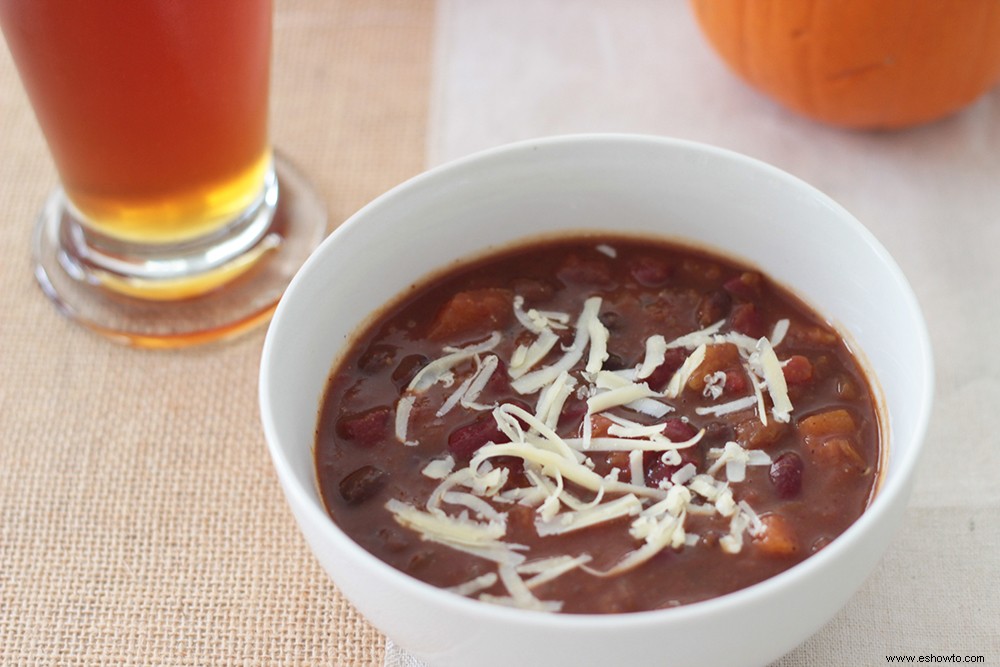 Chili De Calabaza De Cocción Lenta Con Calabaza Butternut 