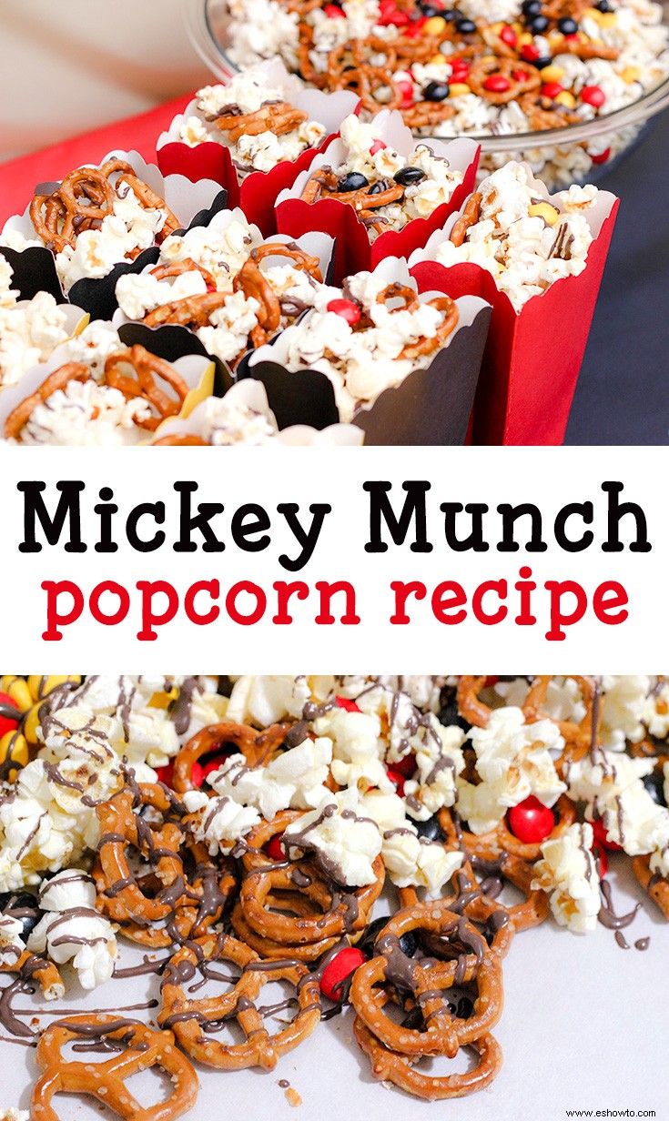 Receta de palomitas de maíz de Mickey Munch 