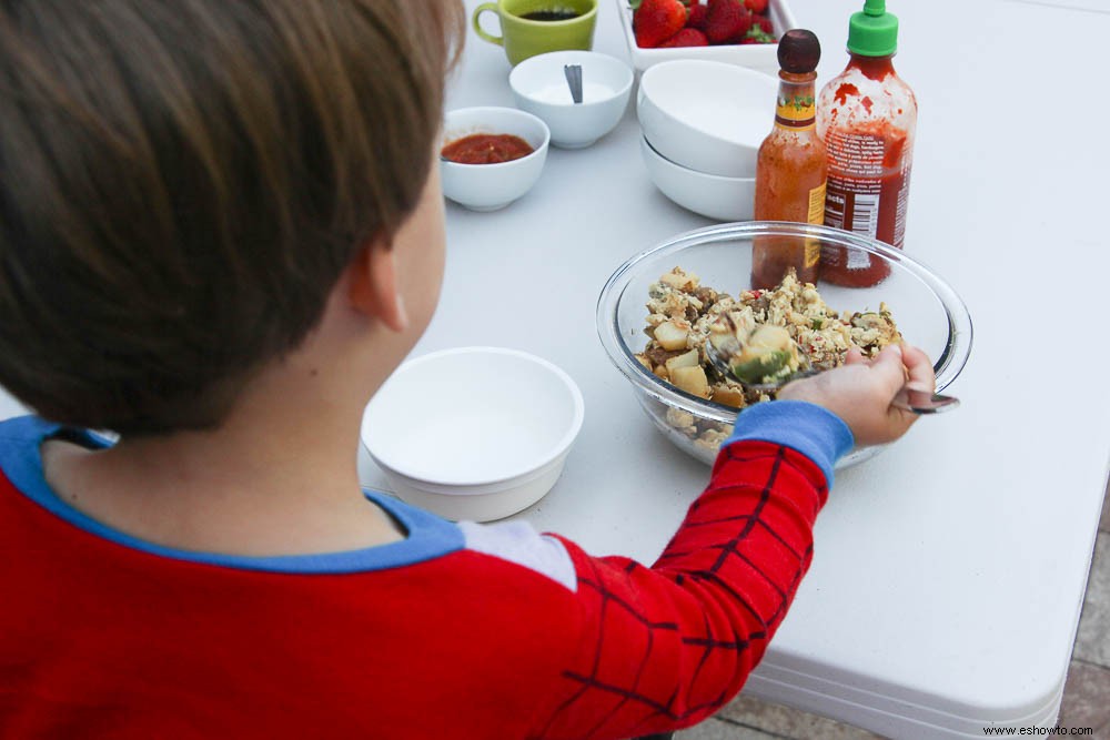 Sartén fácil para el desayuno de regreso a la escuela 