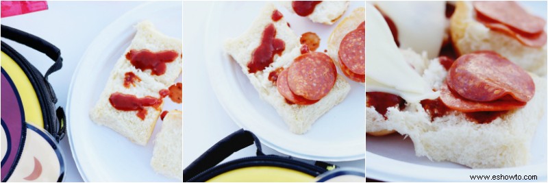 Easy Pizza Sliders:receta de almuerzo de regreso a la escuela 