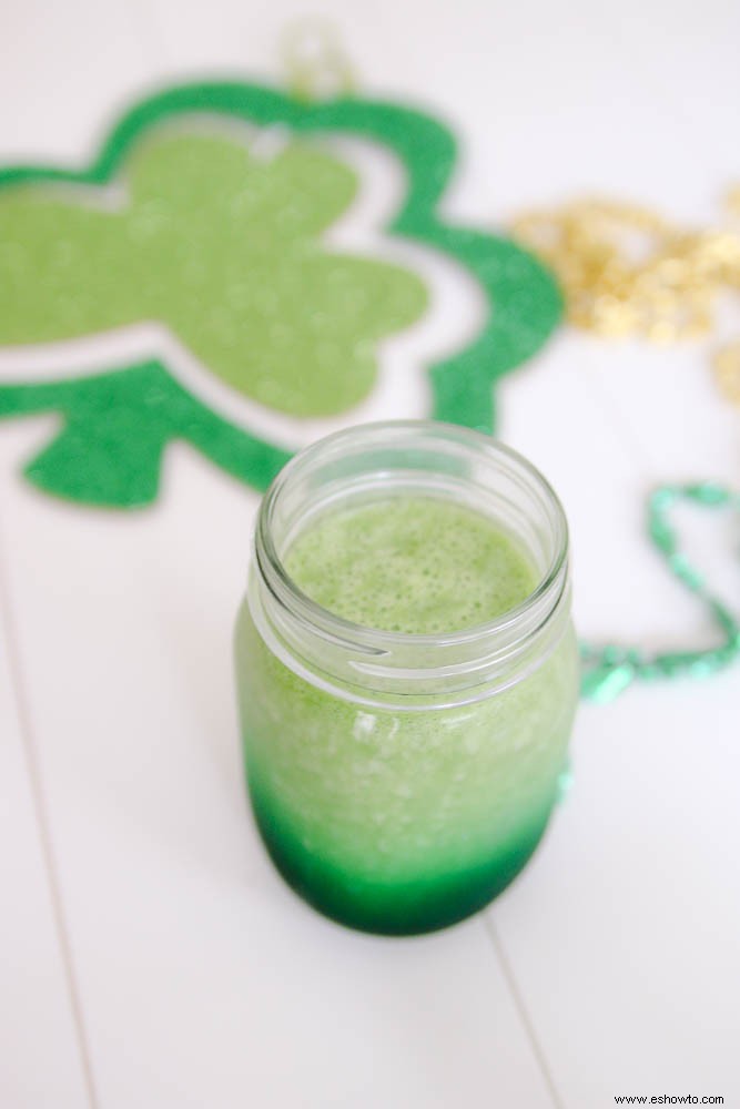 Batido verde saludable para el día de San Patricio 