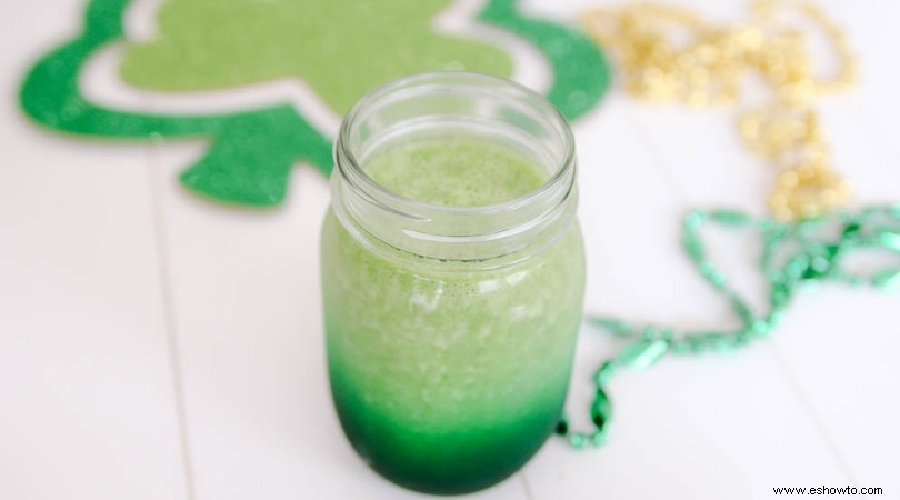 Batido verde saludable para el día de San Patricio 