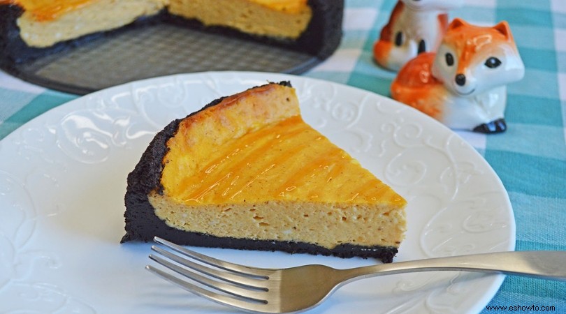 Postre fácil de calabaza:receta de pastel de queso con calabaza 