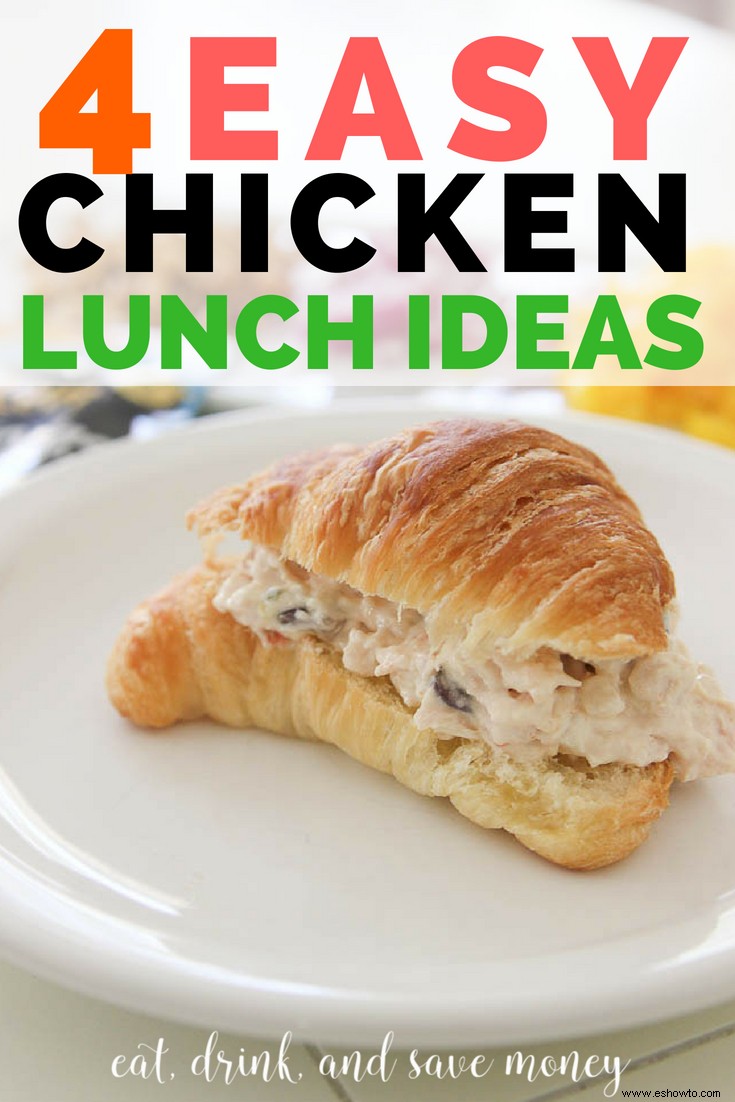 Ideas rápidas y fáciles para el almuerzo con pollo que no son aburridas 