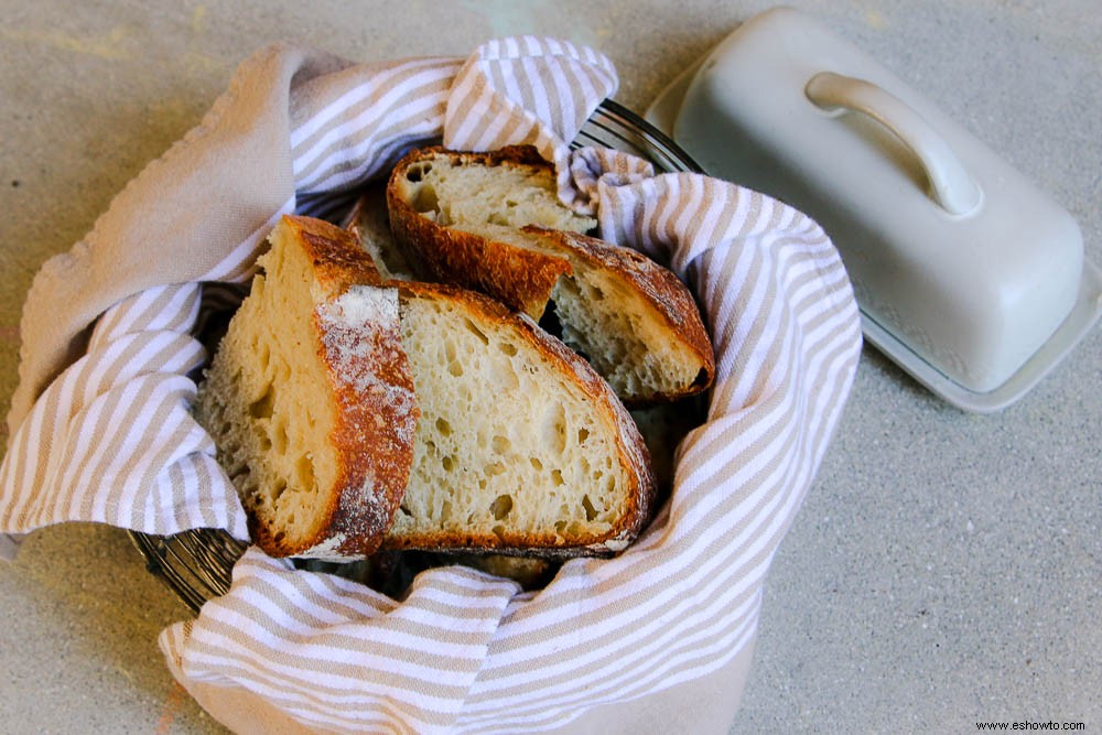 Receta fácil de pan de masa fermentada para no panaderos 