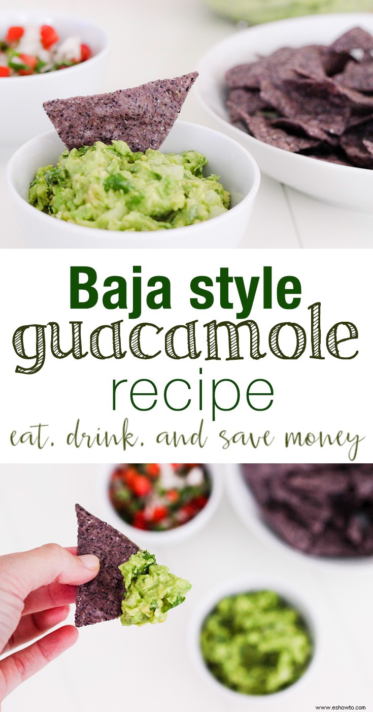 Receta auténtica de guacamole de Baja California 