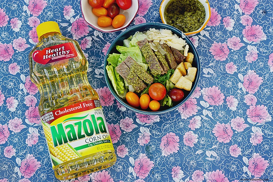 Ensalada Sencilla De Bistec Con Salsa Chimichurri 