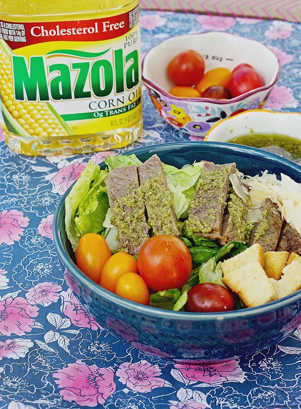 Ensalada Sencilla De Bistec Con Salsa Chimichurri 