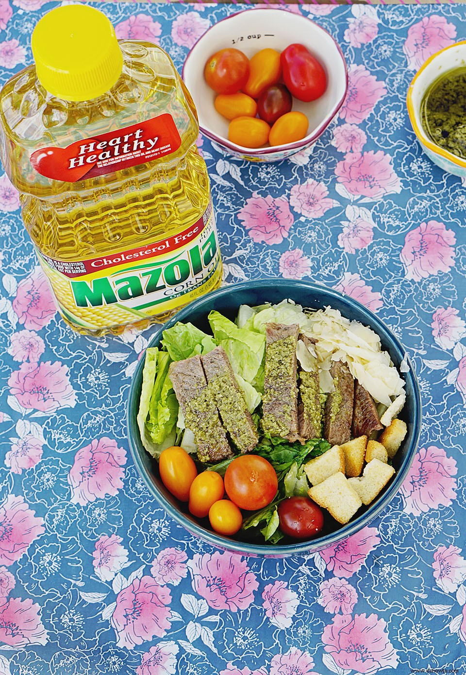 Ensalada Sencilla De Bistec Con Salsa Chimichurri 