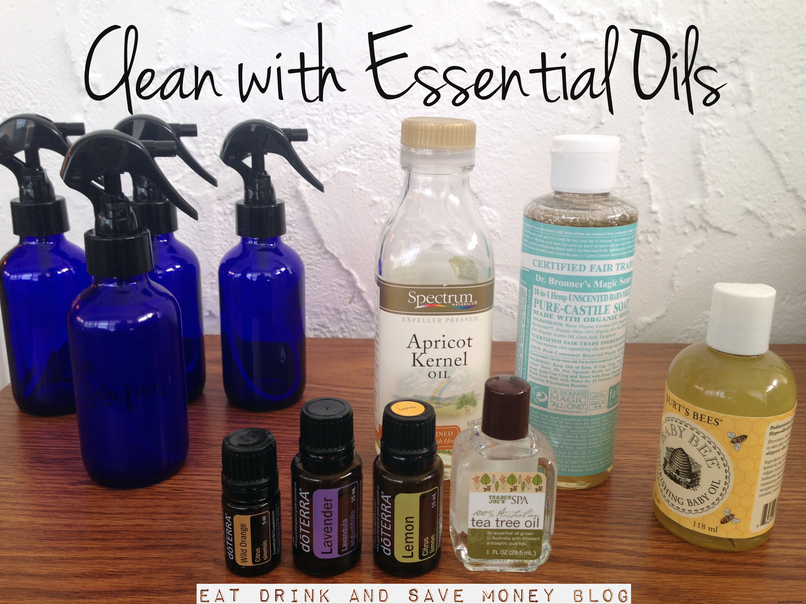Productos de limpieza y bebé DIY con aceites esenciales 