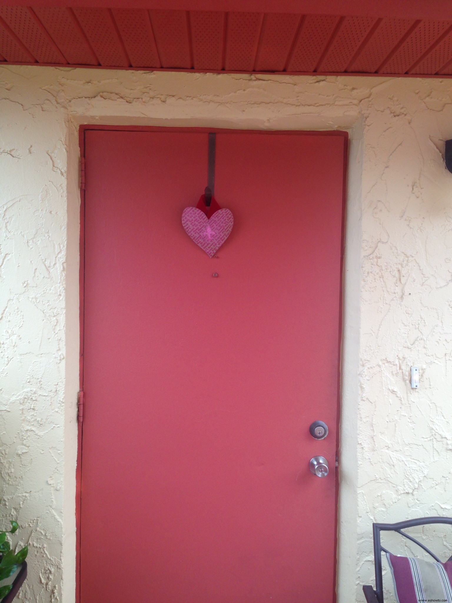 Decoración de la puerta de San Valentín de la caja de cereales de bricolaje 