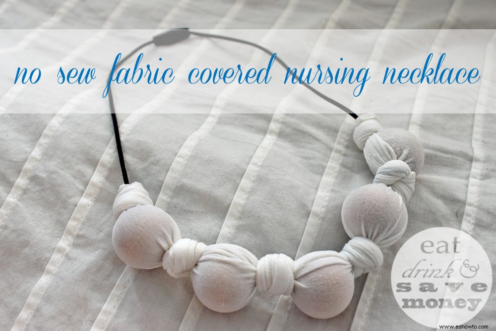 Collar de enfermería cubierto de tela sin coser 
