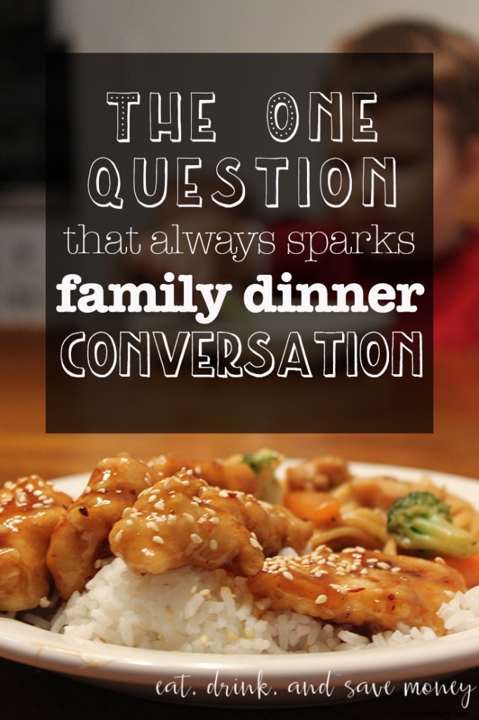 La única pregunta que siempre provoca una conversación familiar durante la cena. 