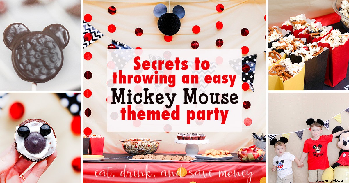 Cómo organizar una fiesta temática de Mickey Mouse fácil 