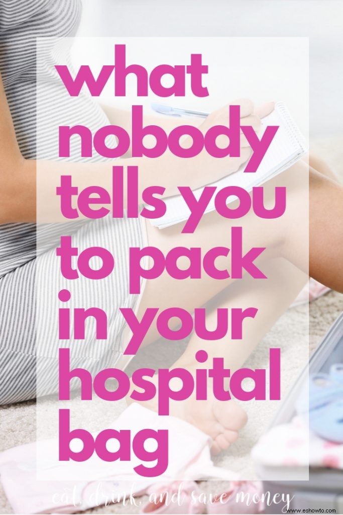 Lo que nadie te dice que lleves en tu bolsa de hospital para el parto 