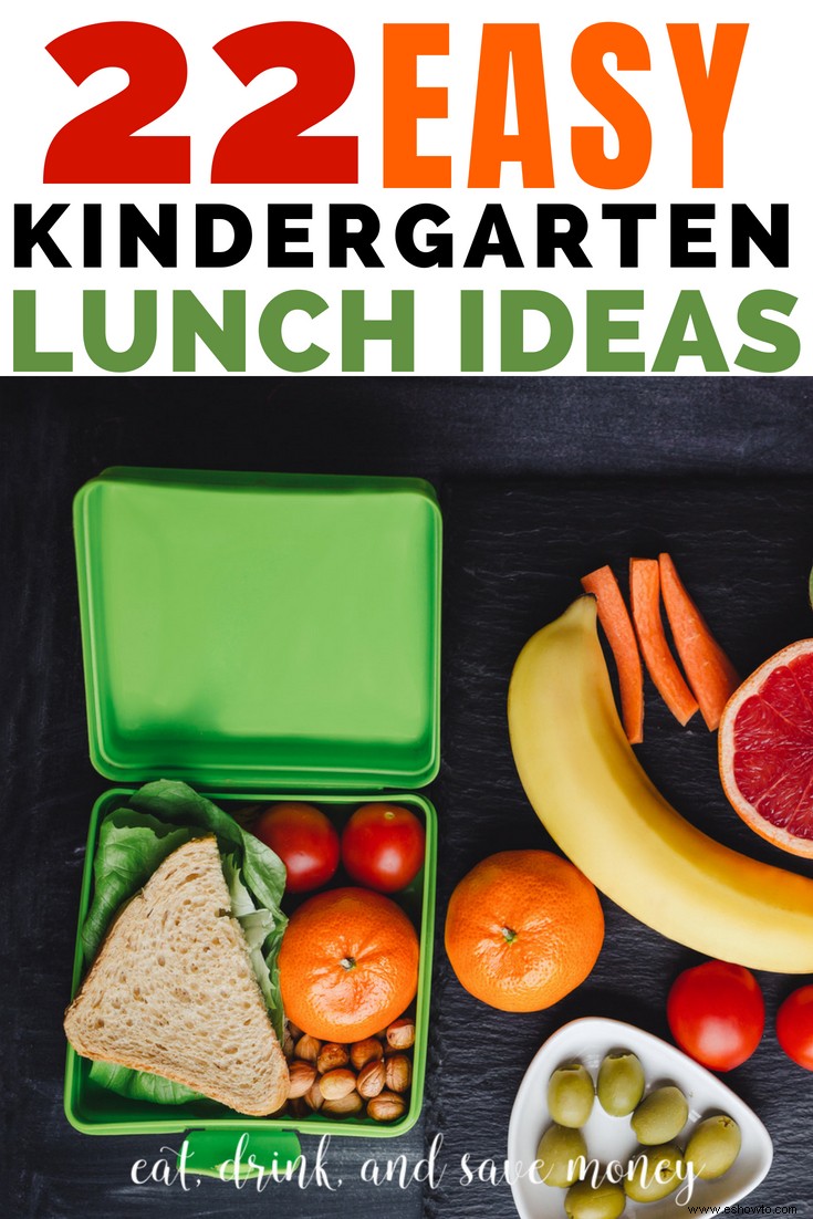 22 ideas fáciles para el almuerzo de jardín de infantes + Build-a-Lunch imprimible 