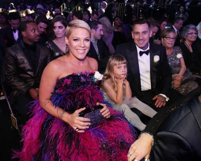 Pink no usar un vestido ceñido a los Grammys no significa que esté embarazada 