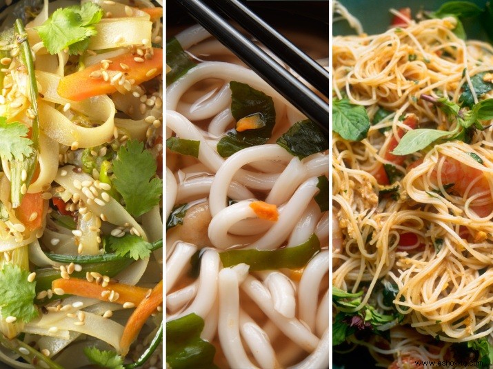 5 tipos diferentes de fideos asiáticos para tu despensa 