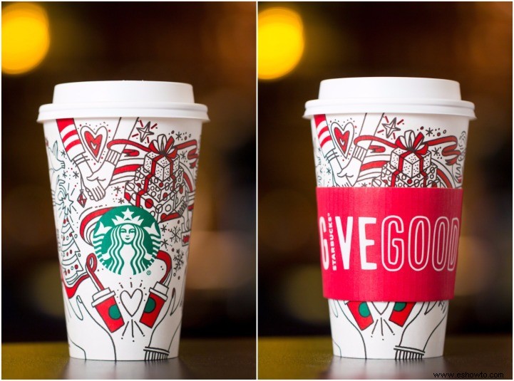 Starbucks quiere que colorees la copa navideña de este año 