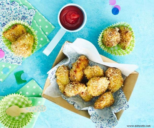 Involucre a sus pequeños en la cocina con esta receta saludable de nuggets de pollo para niños 