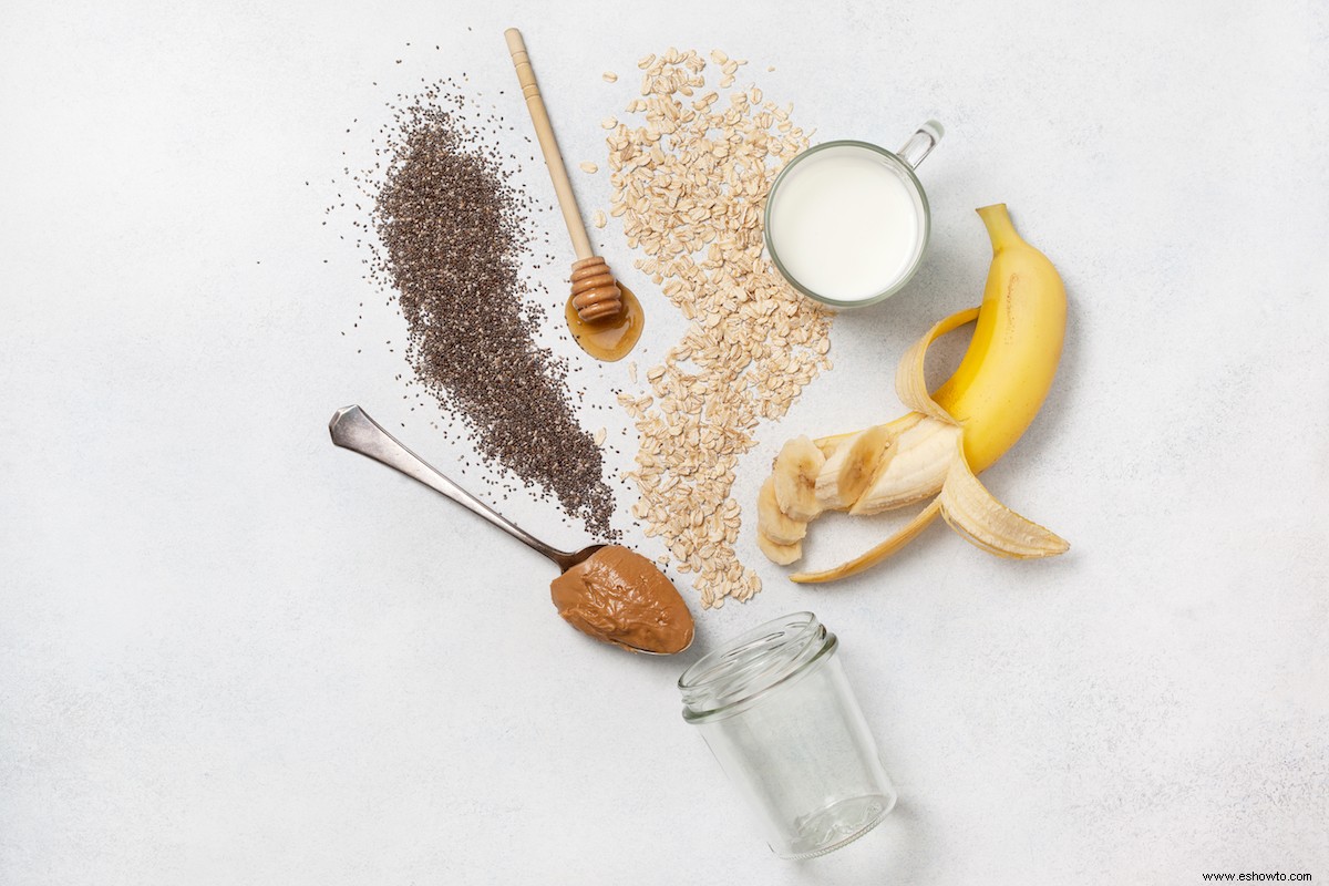 Cómo hacer avena durante la noche para preparar comidas 