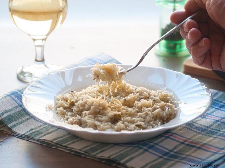 Cómo recalentar el risotto para que no se seque 