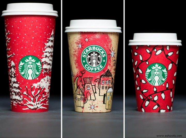 Vea cada vaso navideño de Starbucks en este resumen navideño 